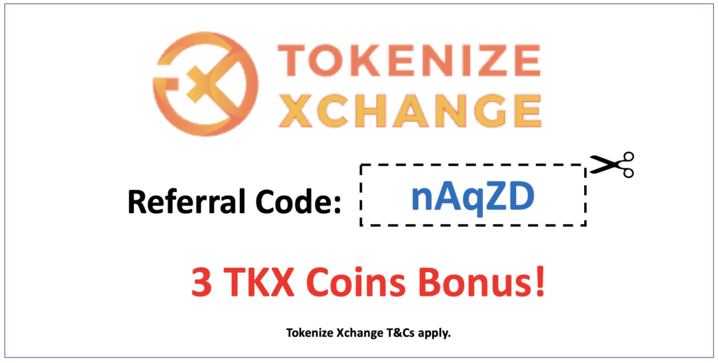 Tokenize Xchange referral promo code