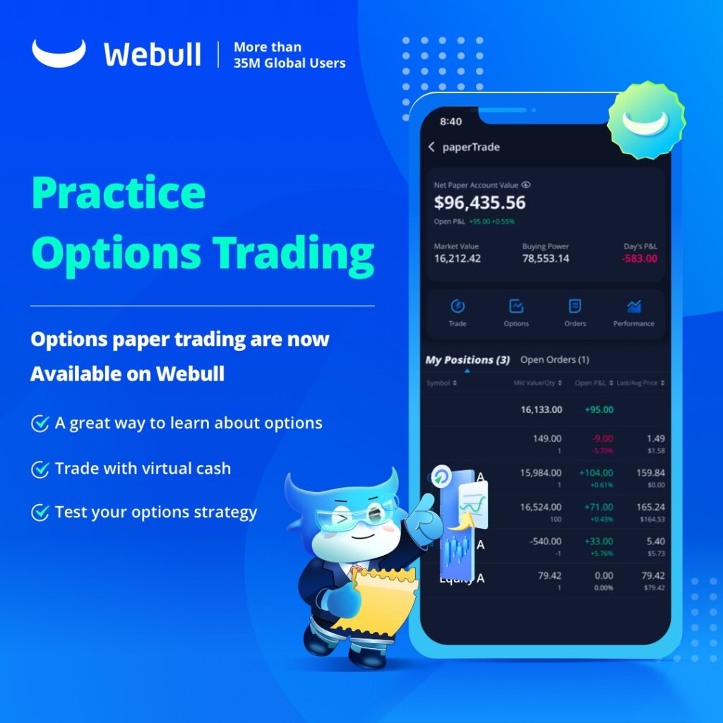 webull paper options trading