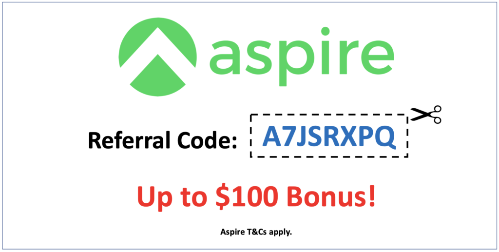 Latest Aspire Referral Code 2023 A7JSRXPQ (100 Bonus)