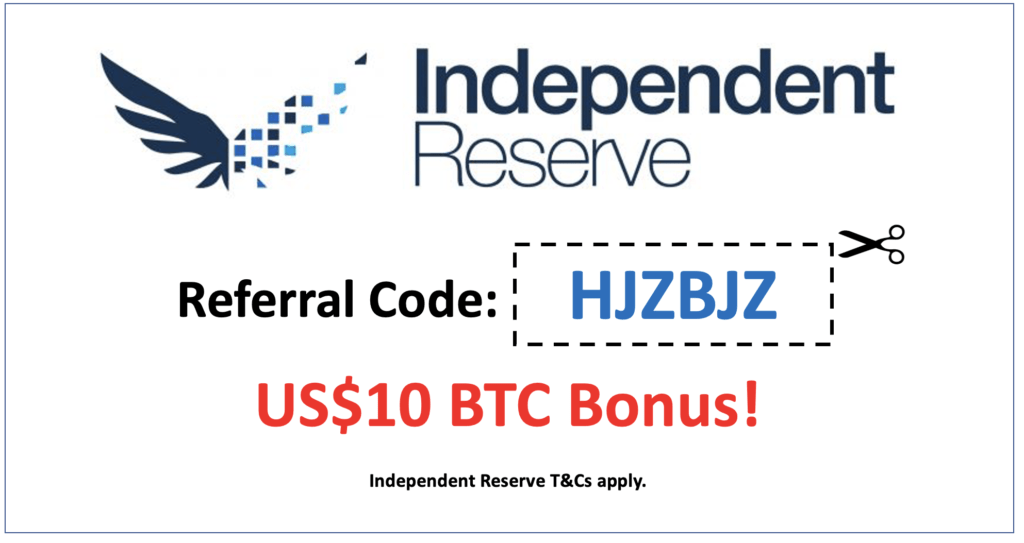 Independent Reserve Referral Code: HJZBJZ