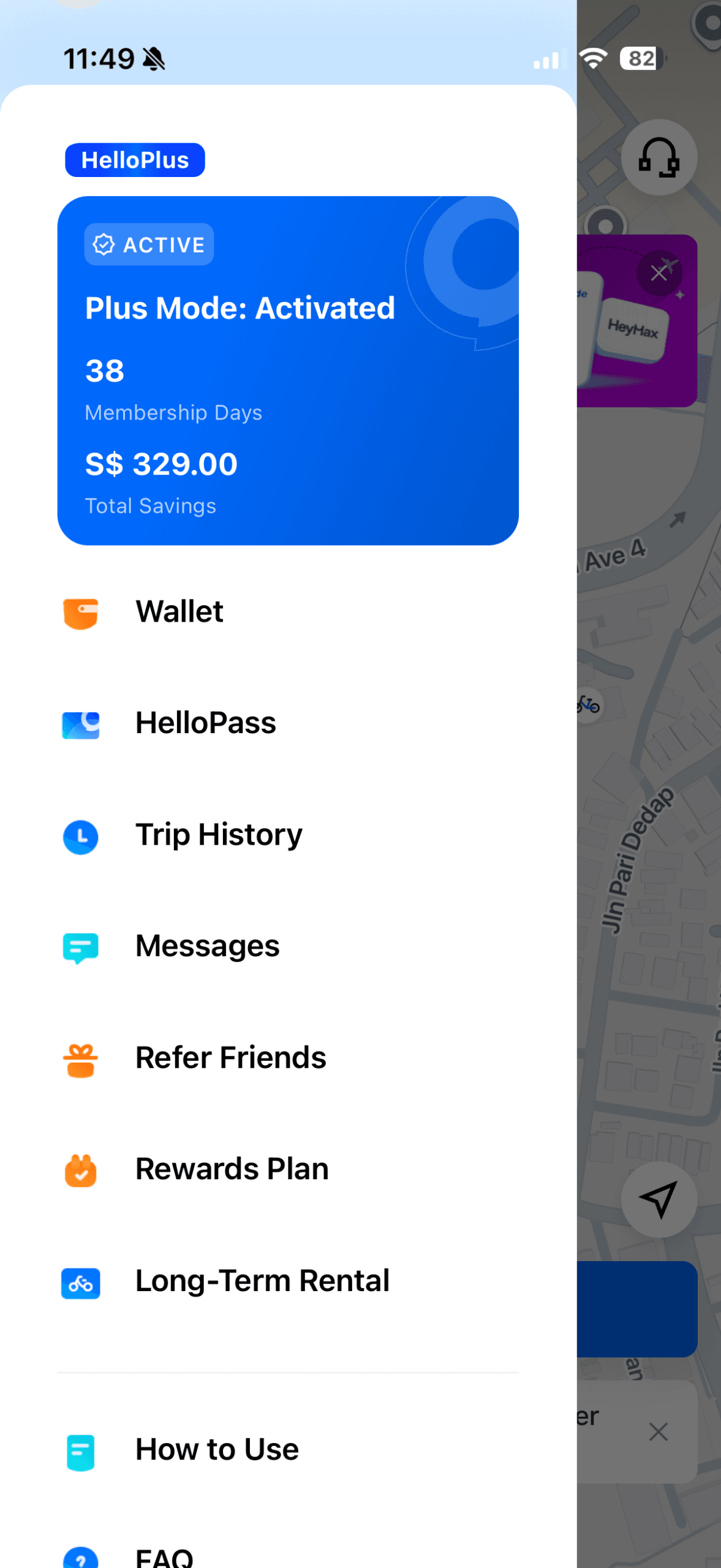 HelloRide Experience Screenshots