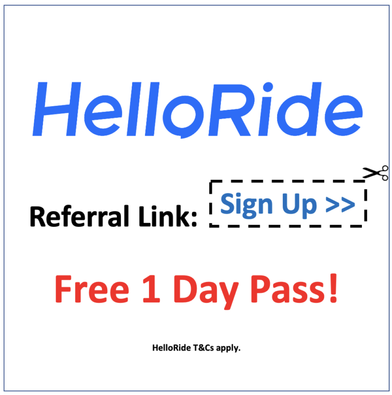 HelloRide Referral Code 2024 Free 1 Day Pass   Helloride Referral Code 768x773 