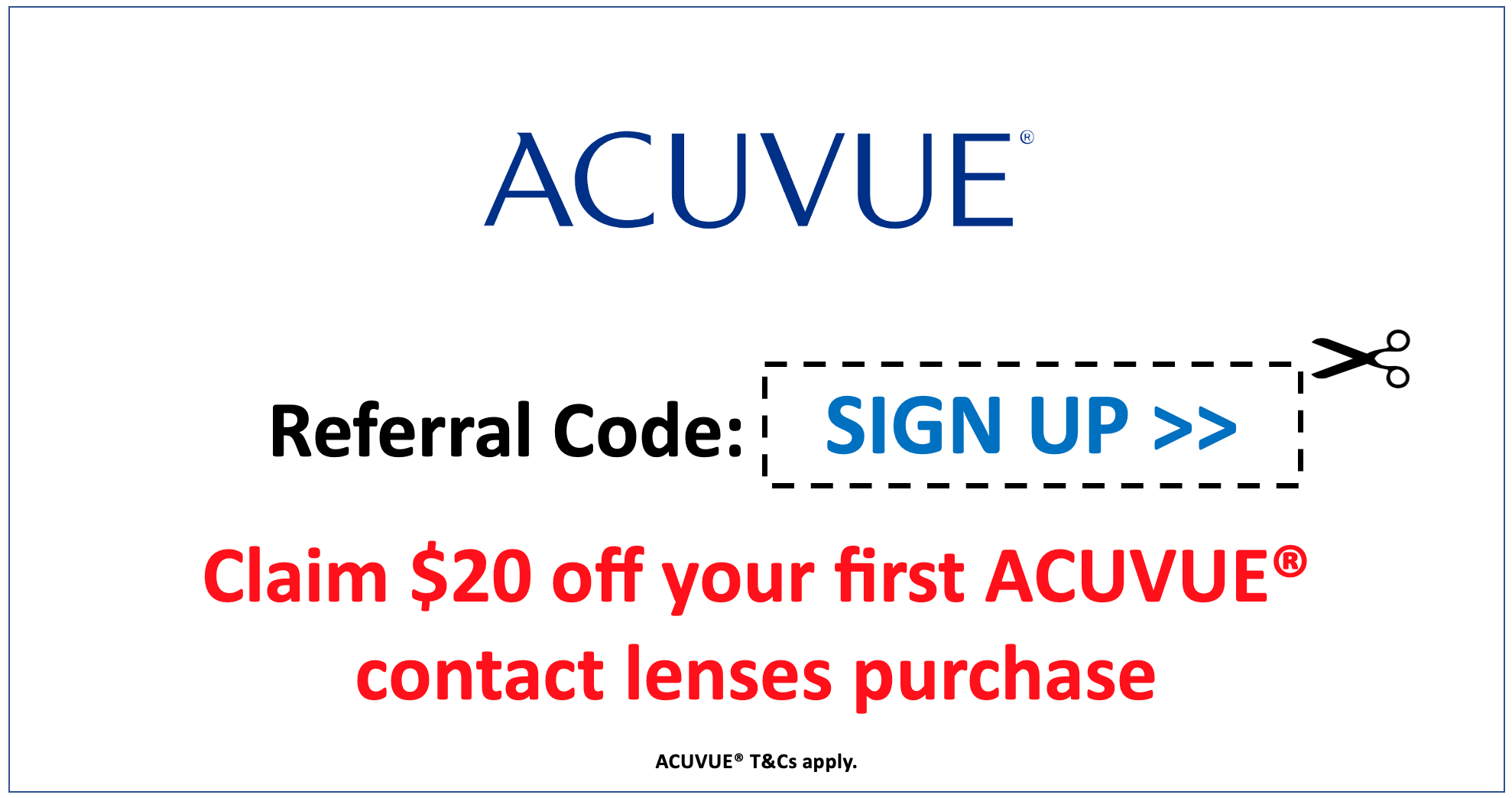 ACUVUE Referral Promotion (20 Off)