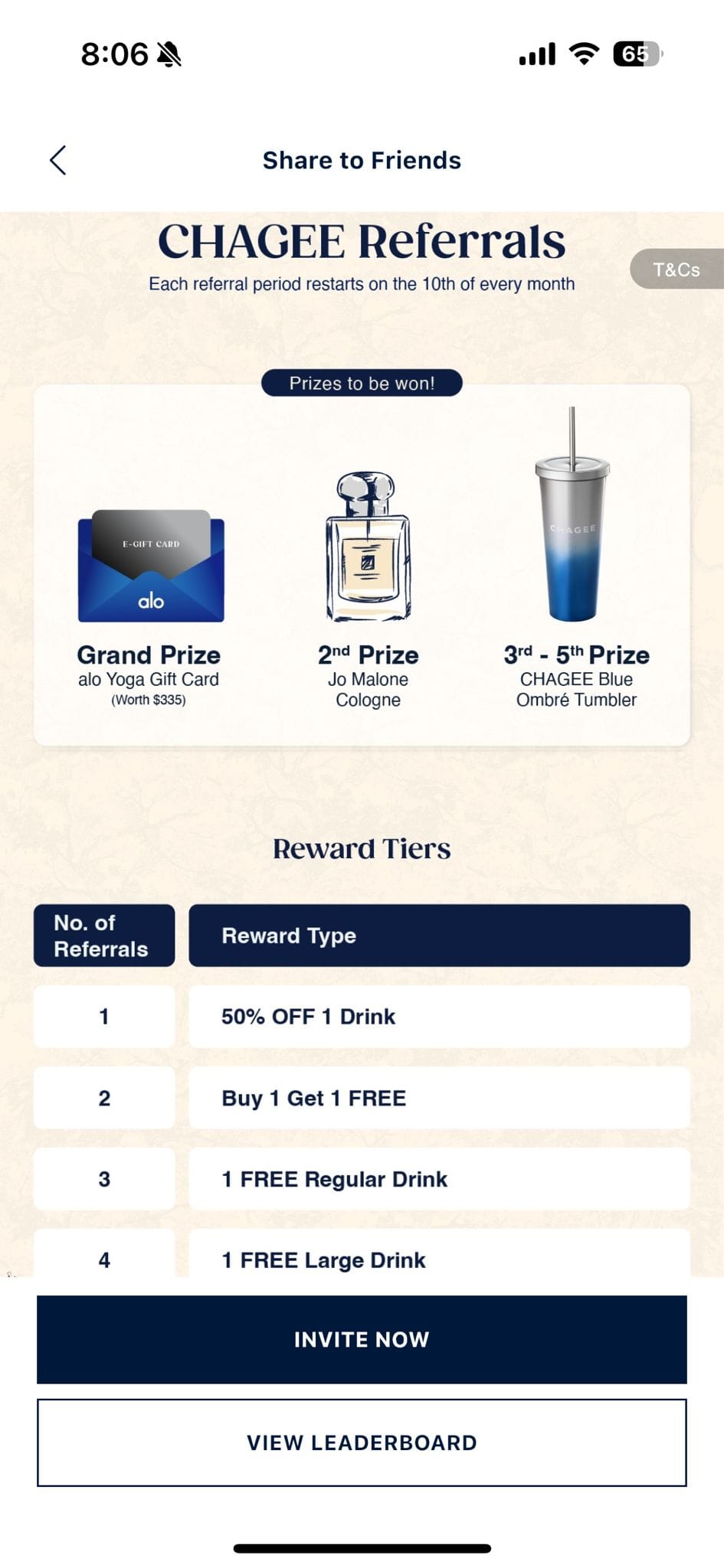 CHAGEE Referral Promotion 10 June 2025